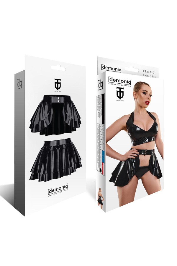 Schwarzer Damen-Rock Tdmadlene001 von Demoniq Total Domination Collection kaufen | Fesselliebe