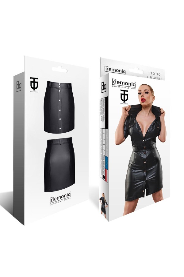 Schwarzer Damen-Rock Tdleonore001 von Demoniq Total Domination Collection kaufen | Fesselliebe