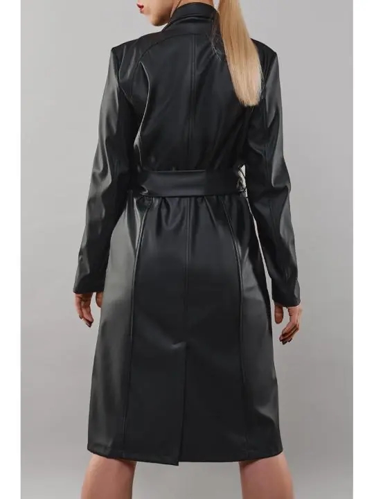 schwarzer Mantel TDSelina001 kaufen - Fesselliebe