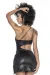 schwarzes Minikleid aus Wetlook-Stoff - MAL4587BLK von Mapale