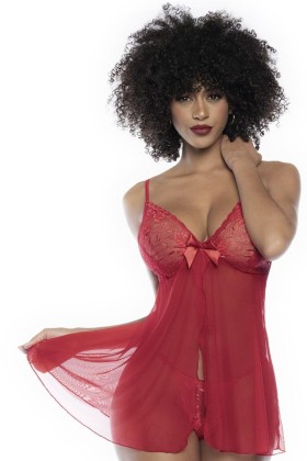 Rotes Babydoll - Mal7501red von Mapale kaufen | Fesselliebe