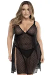 Schwarzes Babydoll Plus Size von Mapalé kaufen - Fesselliebe