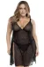 Schwarzes Babydoll Plus Size von Mapalé