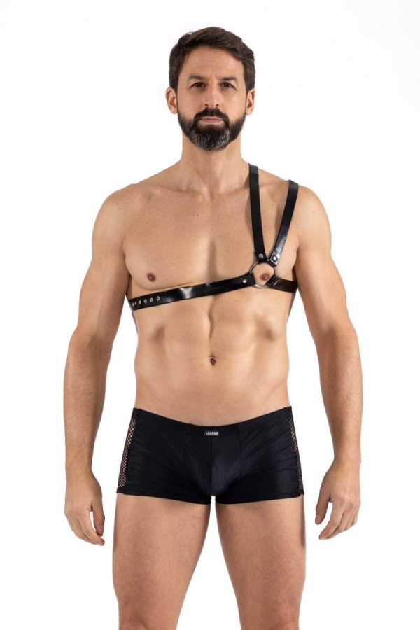 Schwarzer Schulter-Harness Lm275018blk von Look Me kaufen | Fesselliebe