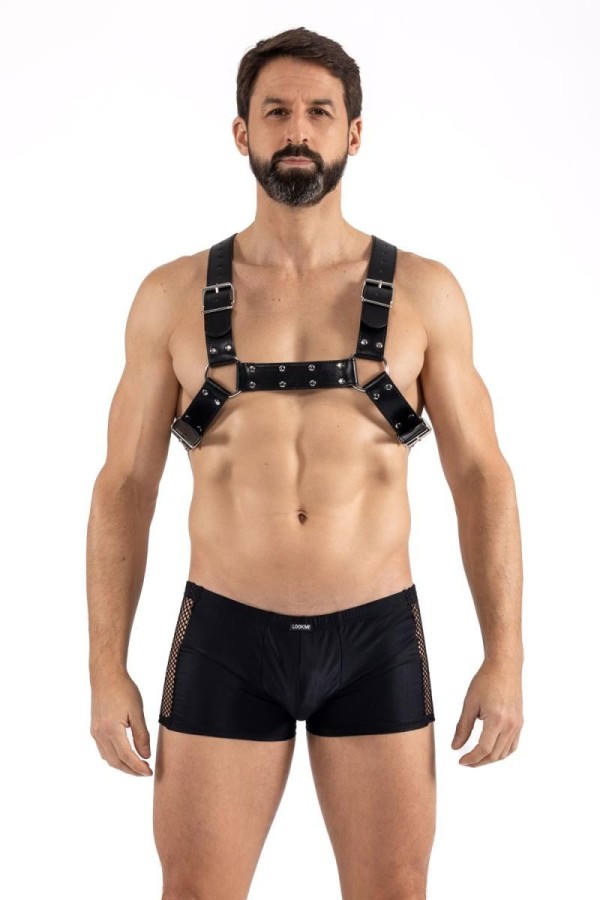 Schwarzer Schulter-Harness Lm275017blk von Look Me kaufen | Fesselliebe