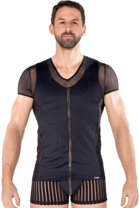 Schwarzes Herren T-Shirt 2201-81 von Look Me kaufen | Fesselliebe