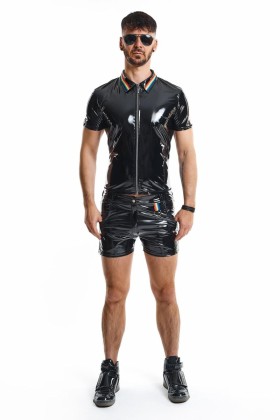 Pvc Herren Polo Shirt Rmremigiorbw Schwarz von Pride Festih Line kaufen | Fesselliebe