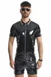 PVC Herren Polo Shirt RMRemigioRBW schwarz kaufen - Fesselliebe