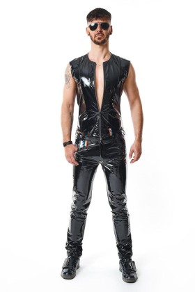Pvc Herren Weste Rmtaddeorbw Schwarz von Pride Festih Line kaufen | Fesselliebe
