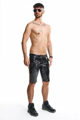 Herren Pvc Shorts Rmumbertorbw Schwarz von Pride Festih Line