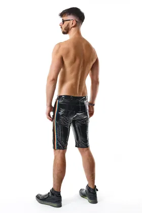 Herren Pvc Shorts Rmumbertorbw Schwarz von Pride Festih Line