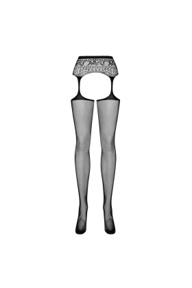 Garter Strümpfen S307 schwarz von Obsessive kaufen | Fesselliebe