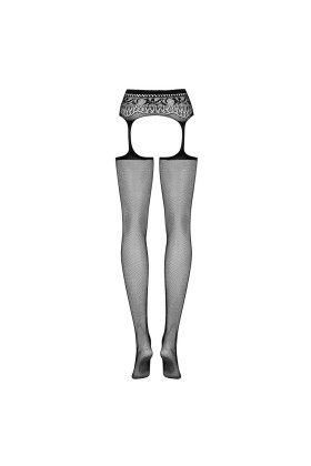 Garter Strümpfen S307 schwarz von Obsessive kaufen | Fesselliebe