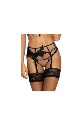 Strumpfgürtel beige-schwarz V-8842 von Axami kaufen | Fesselliebe