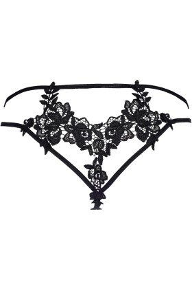 String beige-schwarz V-8848 von Axami kaufen | Fesselliebe