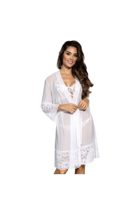 Peignoir weiß V-8850 von Axami kaufen | Fesselliebe