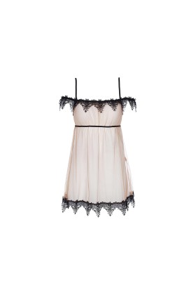 Babydoll & String beige V-8919 von Axami kaufen | Fesselliebe