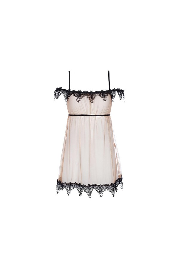 Babydoll & String beige V-8919 von Axami kaufen | Fesselliebe