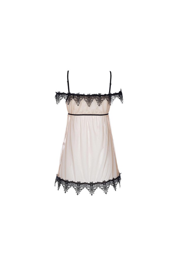 Babydoll & String beige V-8919 von Axami kaufen | Fesselliebe