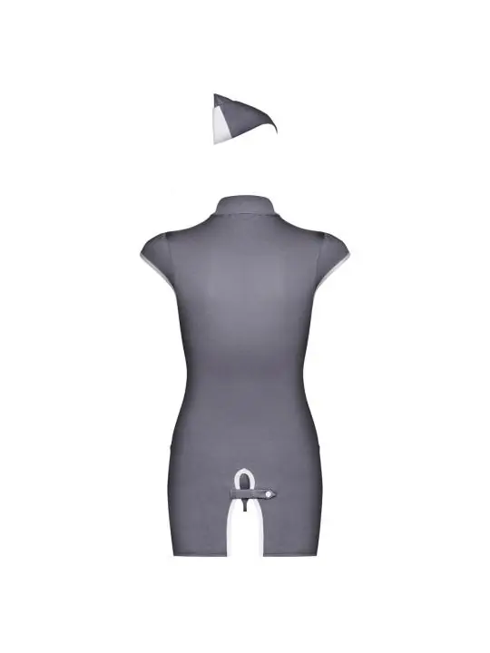 Stewardess 3er Kostüm Grau von Obsessive kaufen - Fesselliebe