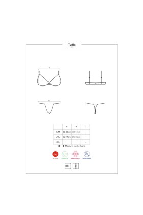 Tulia 2er Set schwarz von Obsessive kaufen | Fesselliebe