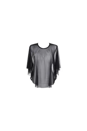 Blouse schwarz V-9160 von Axami