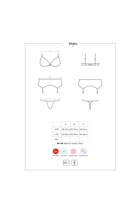Shibu 3er Set schwarz von Obsessive kaufen | Fesselliebe