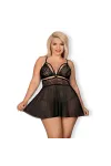 Babydoll & Tanga Schwarz Size Plus 838-Bab-1 von Obsessive Size Plus kaufen - Fesselliebe