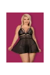 Babydoll & Tanga Schwarz Size Plus 838-Bab-1 von Obsessive Size Plus kaufen - Fesselliebe