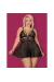 Babydoll & Tanga Schwarz Size Plus 838-Bab-1 von Obsessive Size Plus