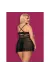 Babydoll & Tanga Schwarz Size Plus 838-Bab-1 von Obsessive Size Plus