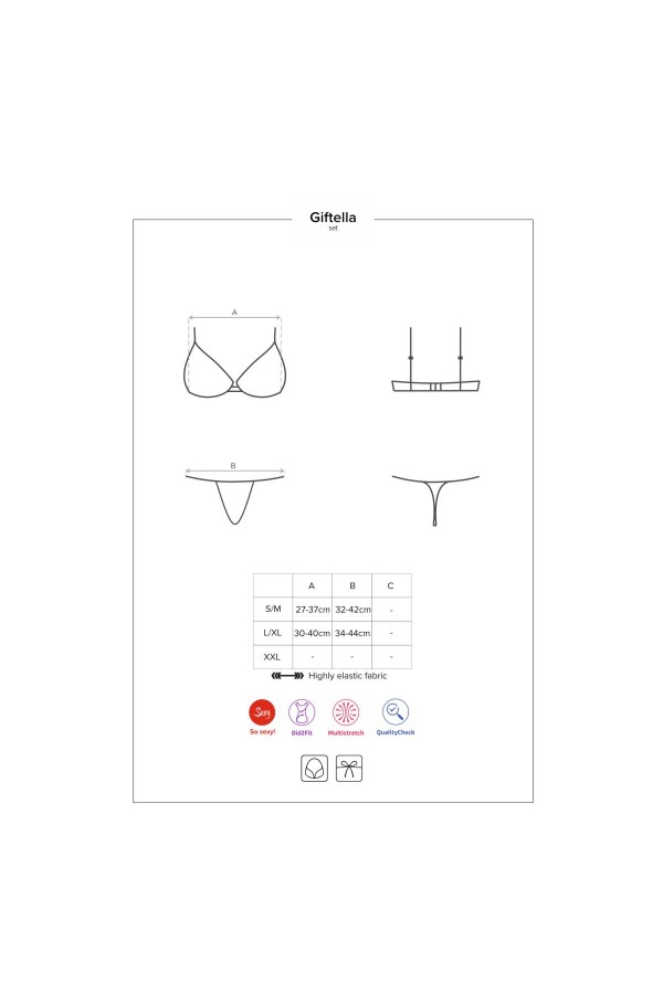 Giftella 2er Set rot von Obsessive kaufen | Fesselliebe