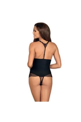 Chiccanta offener Schritt Body schwarz von Obsessive