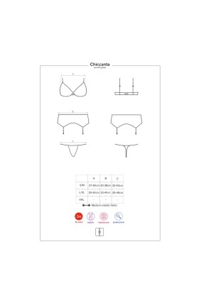 Chiccanta 3er Set schwarz von Obsessive kaufen | Fesselliebe