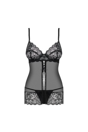 Contica Babydoll & Tanga schwarz von Obsessive kaufen | Fesselliebe