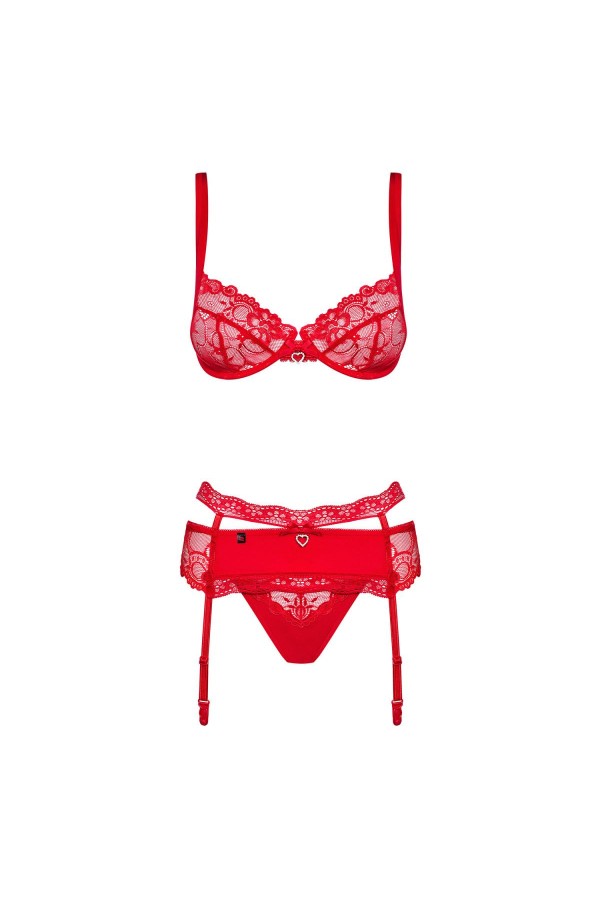 Heartina 3er Set rot von Obsessive kaufen | Fesselliebe