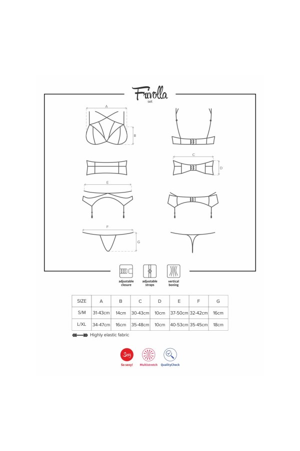 Frivolla 4er Set Koralle von Obsessive kaufen | Fesselliebe