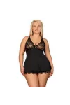 Luvae Babydoll & Tanga Schwarz Size Plus von Obsessive Size Plus kaufen - Fesselliebe