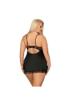 Luvae Babydoll & Tanga Schwarz Size Plus von Obsessive Size Plus kaufen - Fesselliebe