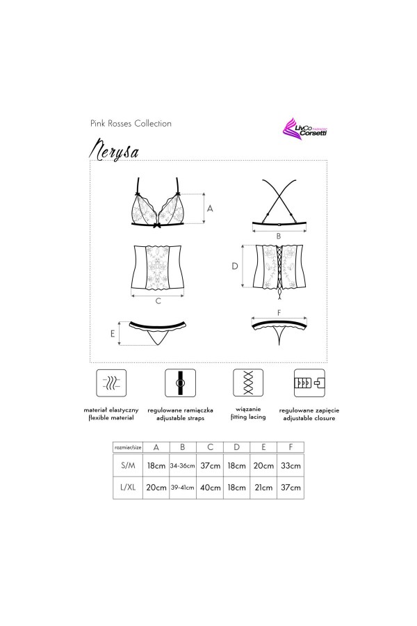 Nerysa 3er Set schwarz-lila von LivCo Corsetti Fashion kaufen | Fesselliebe