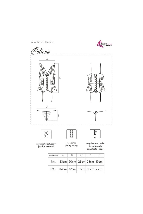 Peliena Korsett schwarz von LivCo Corsetti Fashion kaufen | Fesselliebe