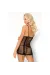 Bakosana Chemise & Tanga mit Halsband Schwarz von Livco Corsetti Fashion