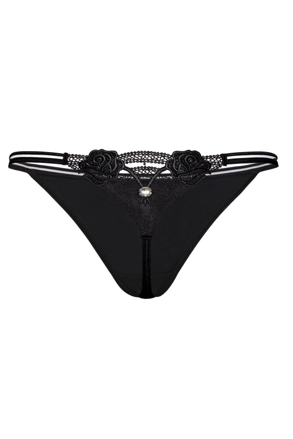 Lea String schwarz von Róza kaufen | Fesselliebe