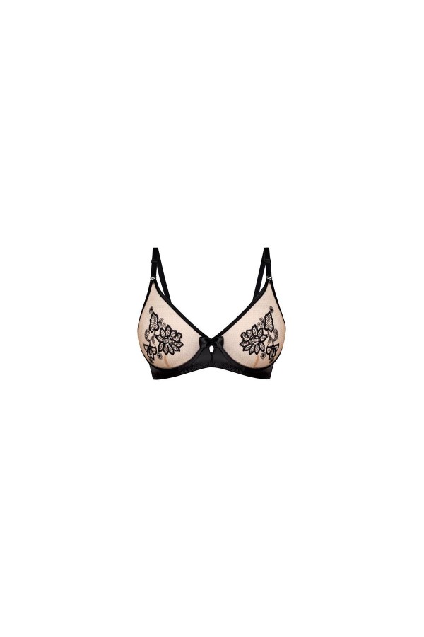 Mehendi Soft-BH Schwarz von Róza kaufen | Fesselliebe