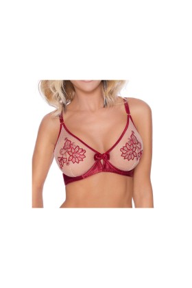 Mehendi Soft-BH rotwein von Róza kaufen | Fesselliebe