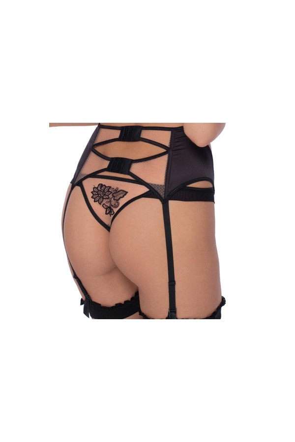 Mehendi Strumpfgürtel Schwarz von Róza kaufen | Fesselliebe