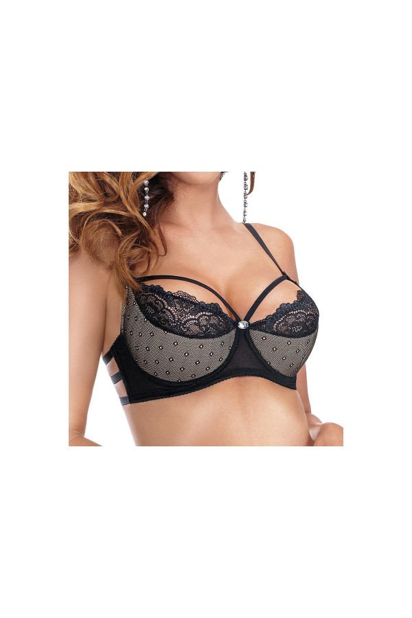 Zulaj Push-Up BH schwarz von Róza kaufen | Fesselliebe