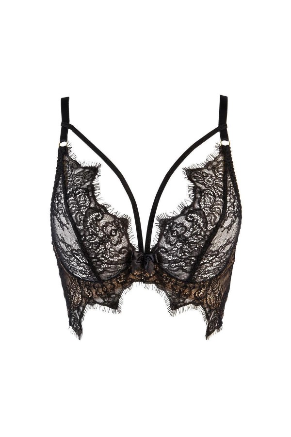 Bustier schwarz V-9501 von Axami kaufen | Fesselliebe
