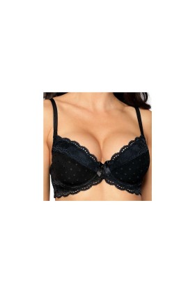 Lagerta Push-Up BH schwarz von Róza kaufen | Fesselliebe