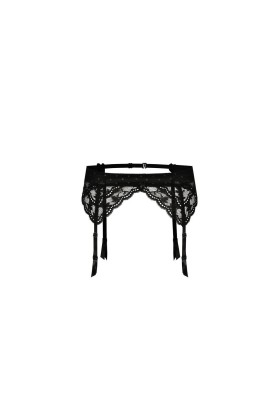 Lagerta Strumpfgürtel Schwarz von Róza kaufen | Fesselliebe